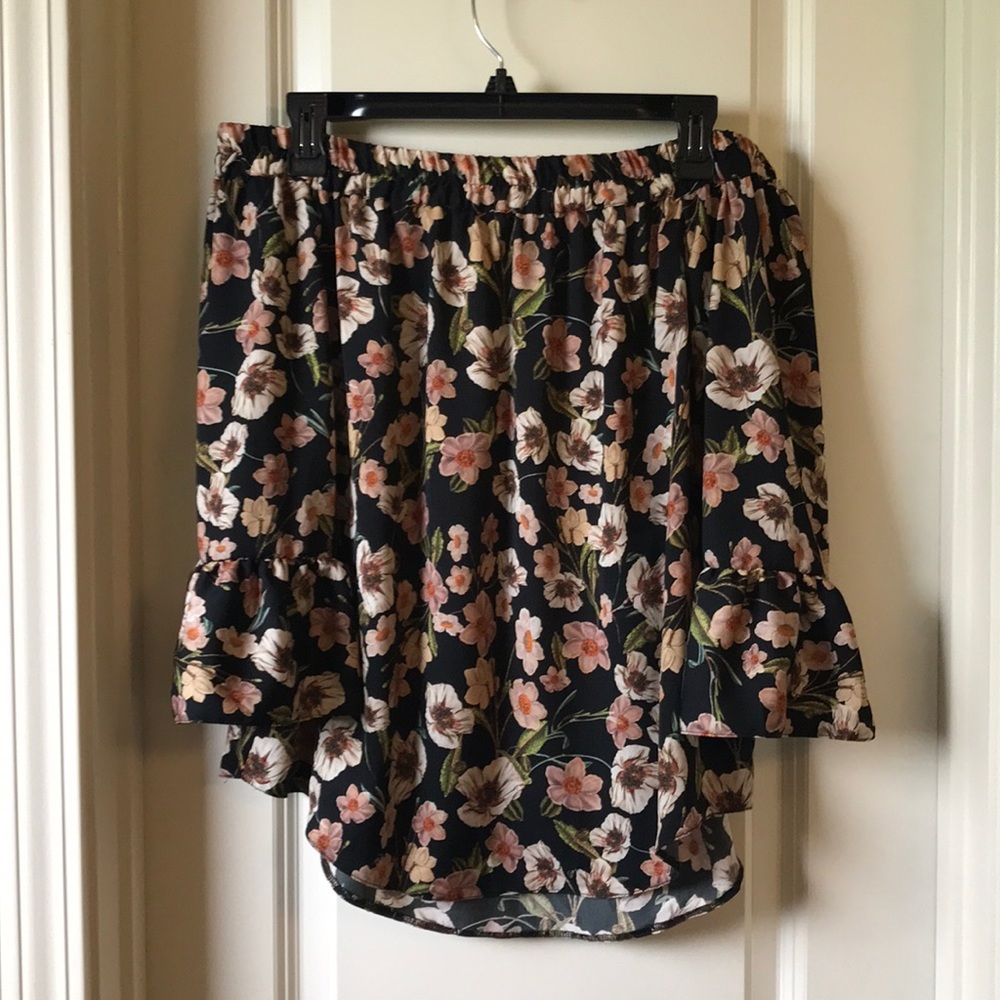Off the shoulder floral top
